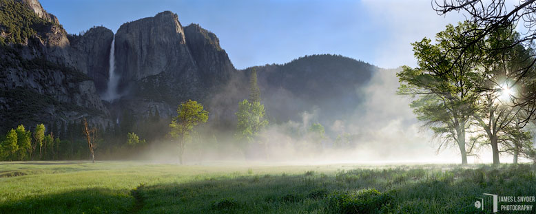 Yosemite Falls and Rising Sun