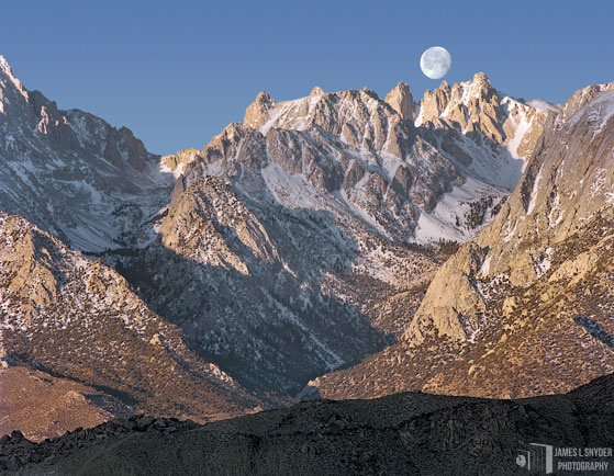 Moonset Over Corcoran Pinnacles