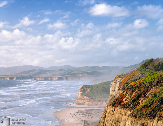Sandstone Bluffs and Ocean Spray