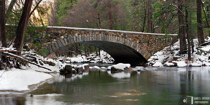 Pohono Bridge, Winter