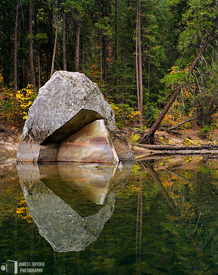 Boulder Reflections, Merced River