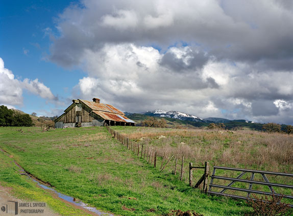 White Barn and Mt. Hamilton