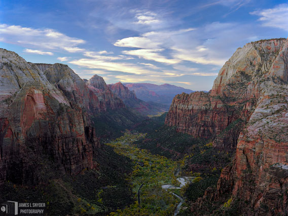 Zion Canyon at Dawn